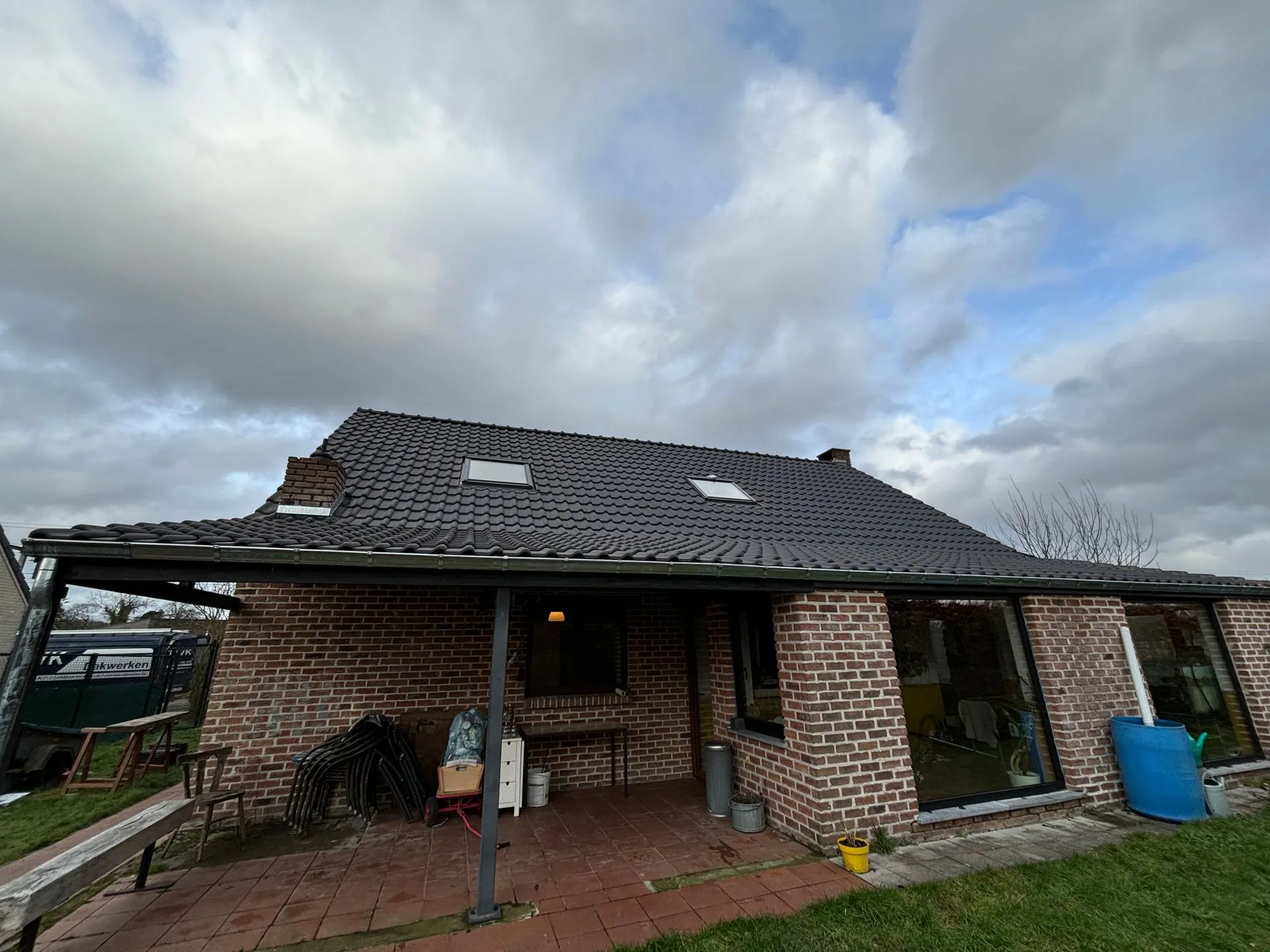 Nieuwe dakbedekking te Bierbeek